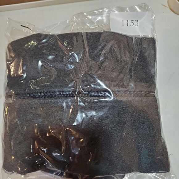 Vtg Old Navy Outlet Vest Womens Medium Gray Fleece Mock Sleeveless Full Zip - Picture 6 of 6